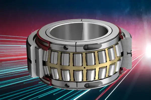 What design allows spherical roller bearings to self‑align under misalignment?